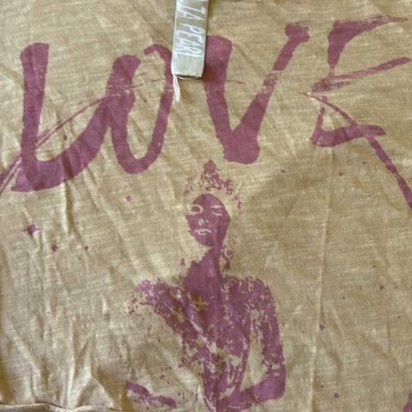 Magnolia pearl Short sleeved T-shirt cropped shirt // mustard - Picture 4 of 5